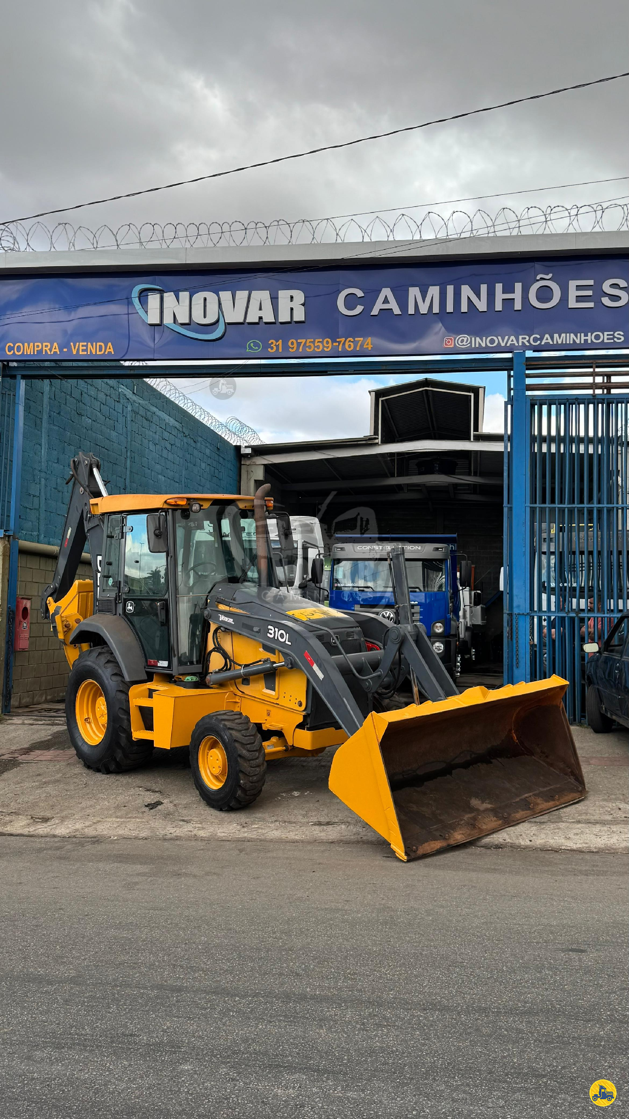 RETRO ESCAVADEIRA JOHN DEERE 310L Tração 4x4 Inovar Caminhões CONTAGEM MINAS GERAIS MG